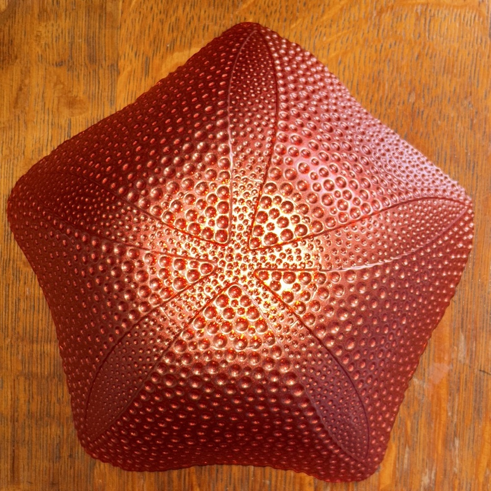 Starfish Decorative Glass Dish